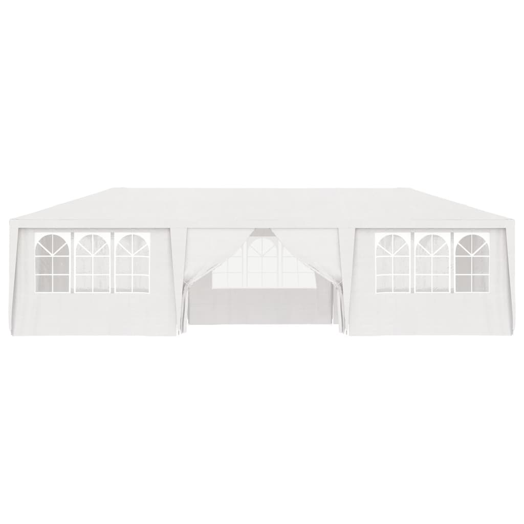 Professional party tent with side walls 4×9 m white 90 g/m²