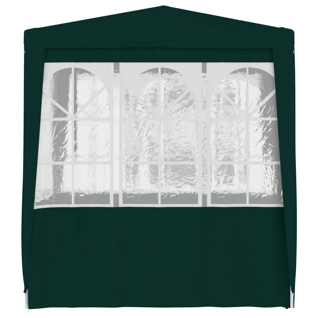 Professional party tent with side walls 2×2m green 90 g/m²