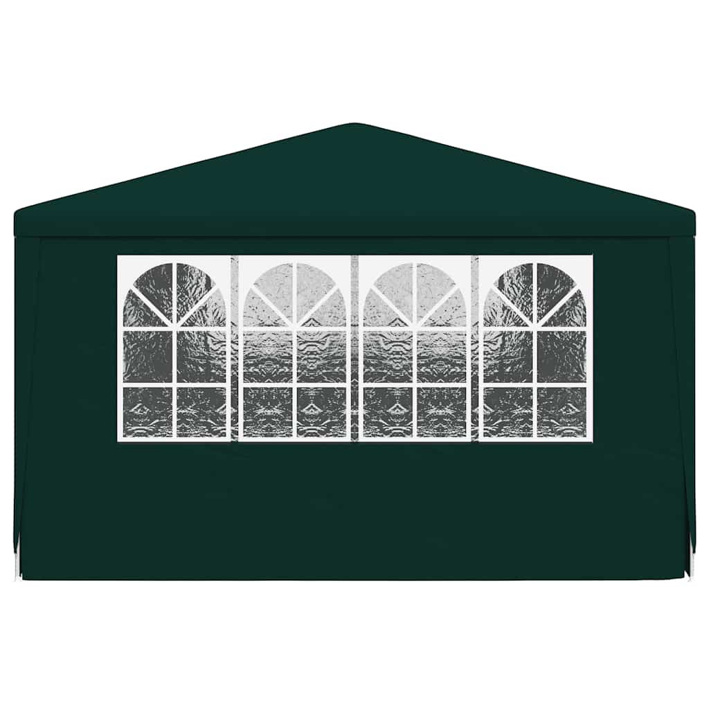 Professional party tent with side walls 4×6 m Green 90 g/m²