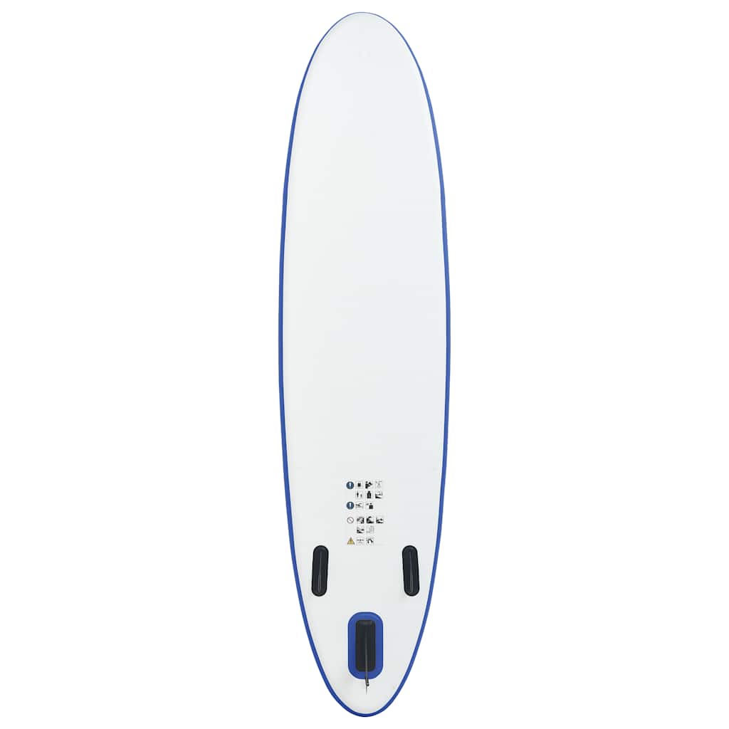 Stand Up Paddle Surfboard SUP Gonflable Bleu et Blanc