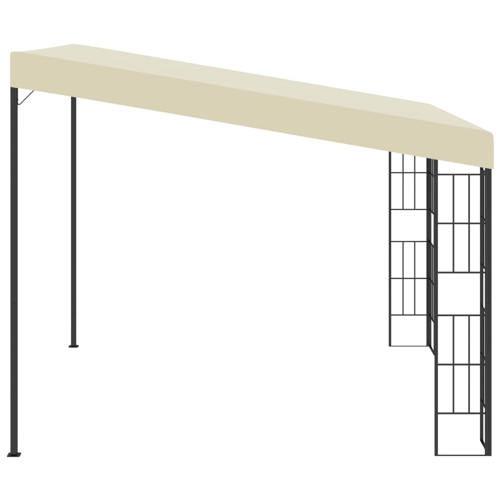 Tonnelle murale 3x3 m en tissu crème