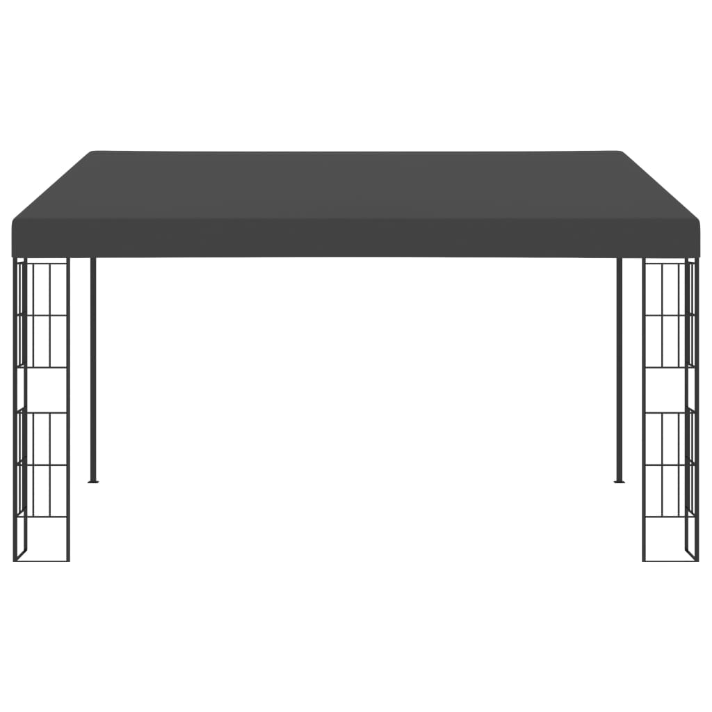 Tonnelle murale 3x4 m en tissu anthracite