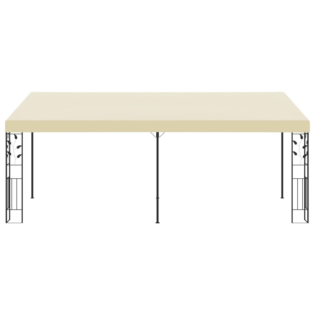 Wand-Pavillon 6x3x2,5 m Cremeweiß