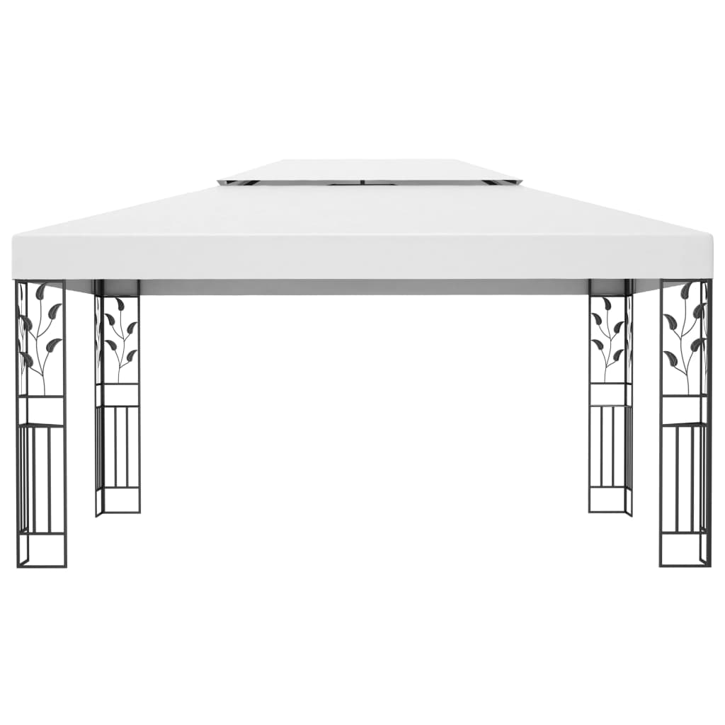 Pavilion with double roof 3x4 m white