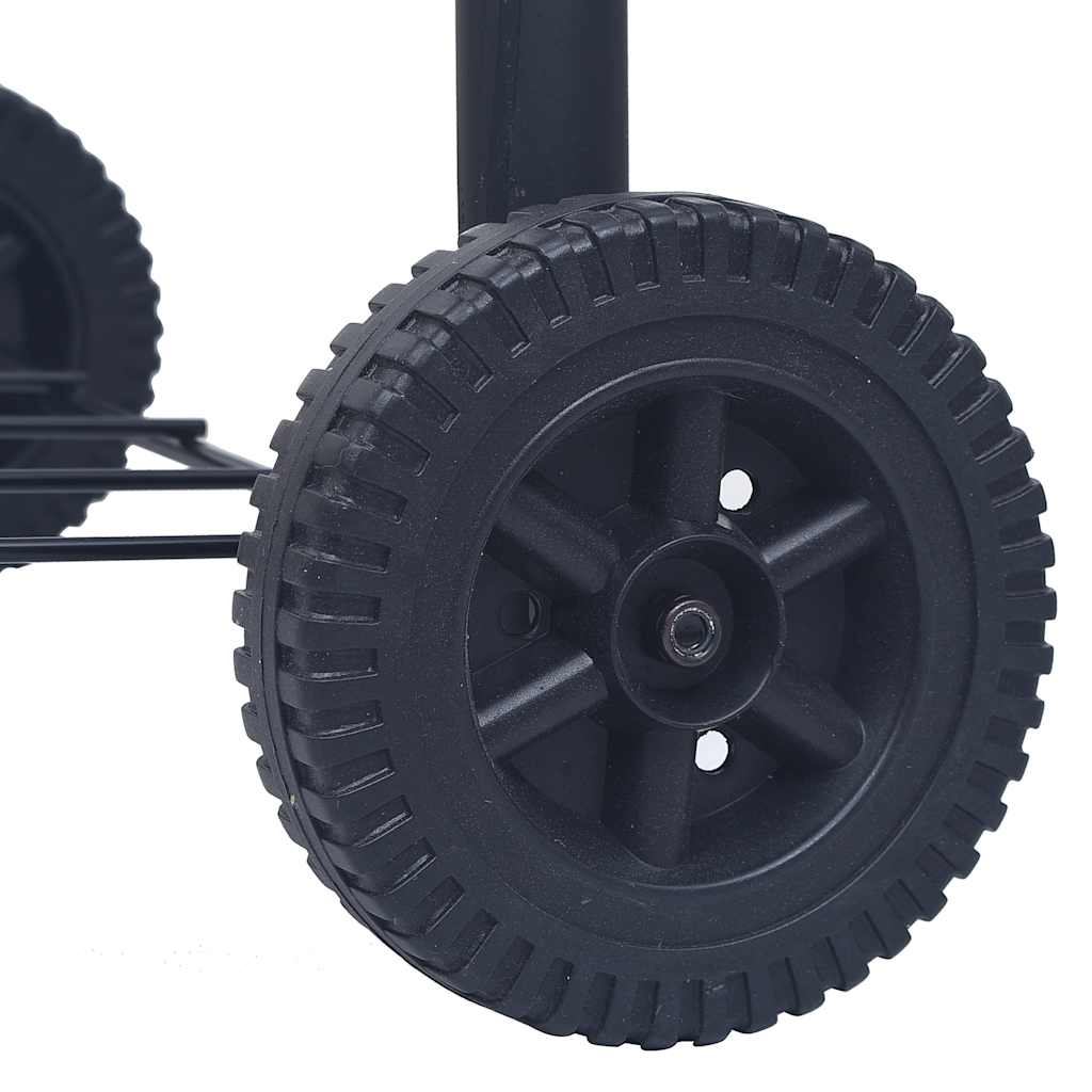 Fumoir à charbon de bois avec étagère inférieure noir