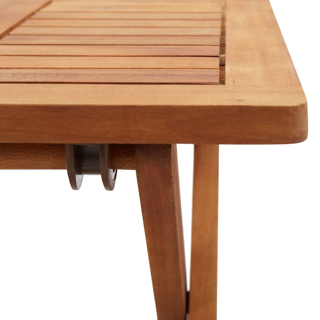 Garten-Couchtisch Klappbar 40x40x40 cm Massivholz Akazie