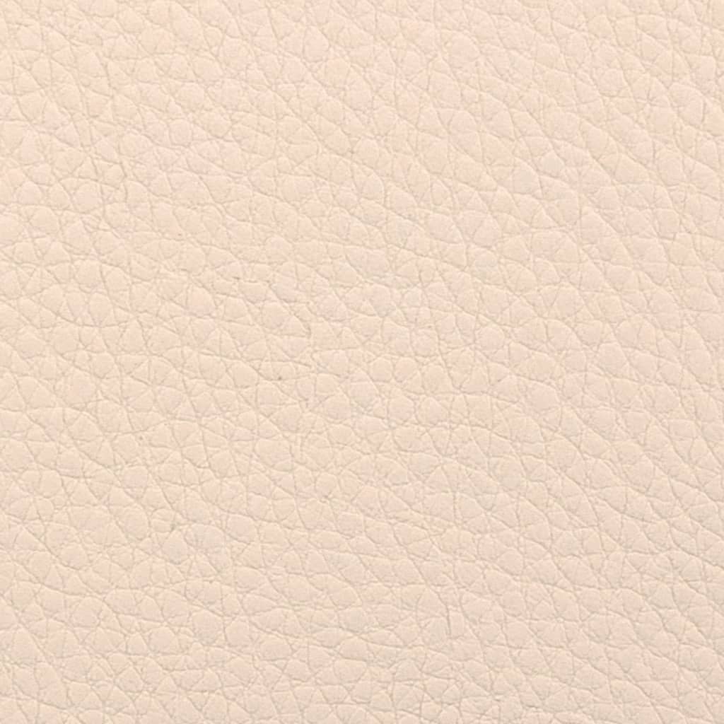 Dining chairs 2 pcs. Cream white artificial leather