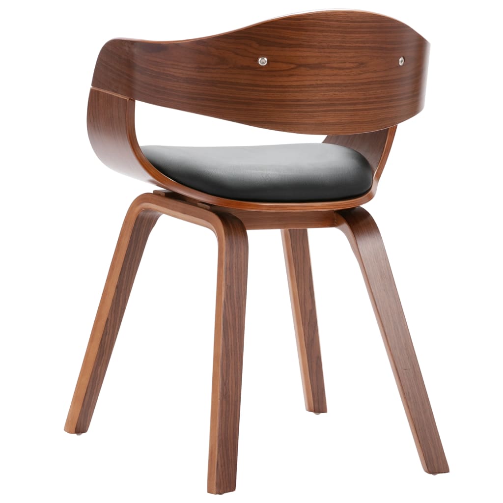 Dining room chairs 2 pcs. bentwood and imitation leather