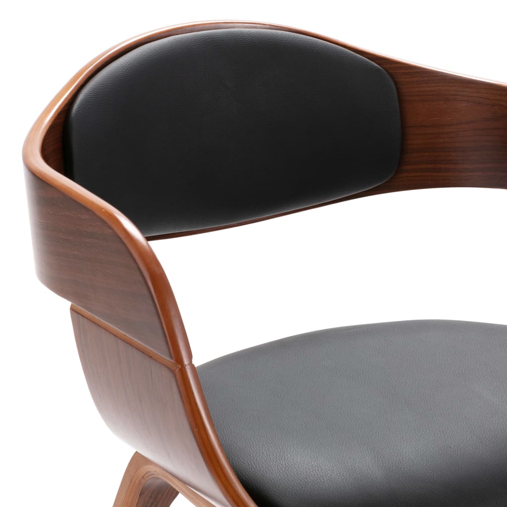Dining room chairs 2 pcs. bentwood and imitation leather