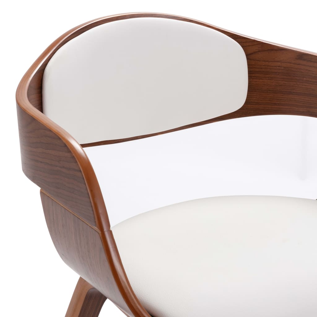 Dining room chairs 2 pcs. bentwood and imitation leather