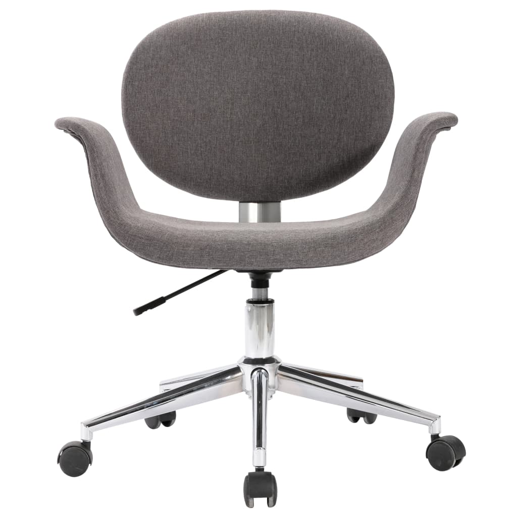 Dining Chair Swivel Grey Fabric