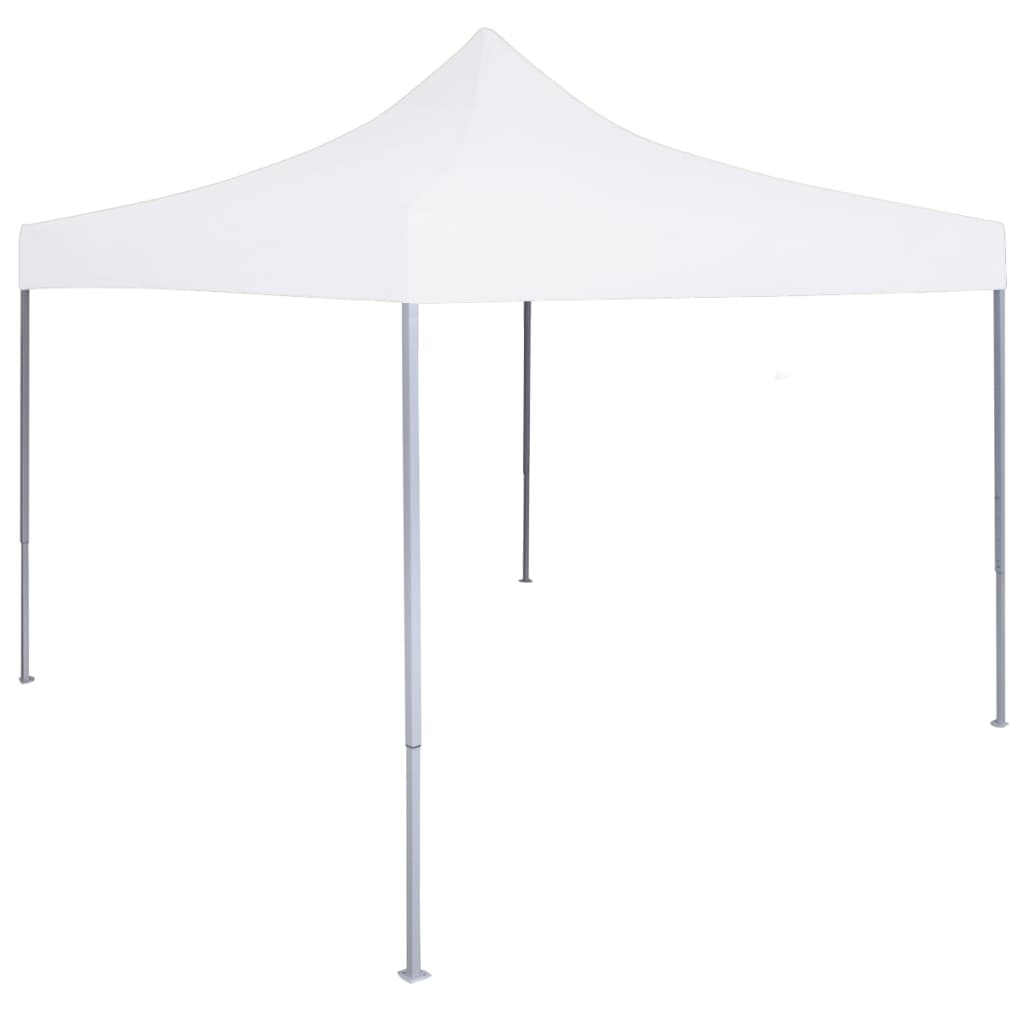 Professional Party Tent Foldable 3 x 3 m Steel White