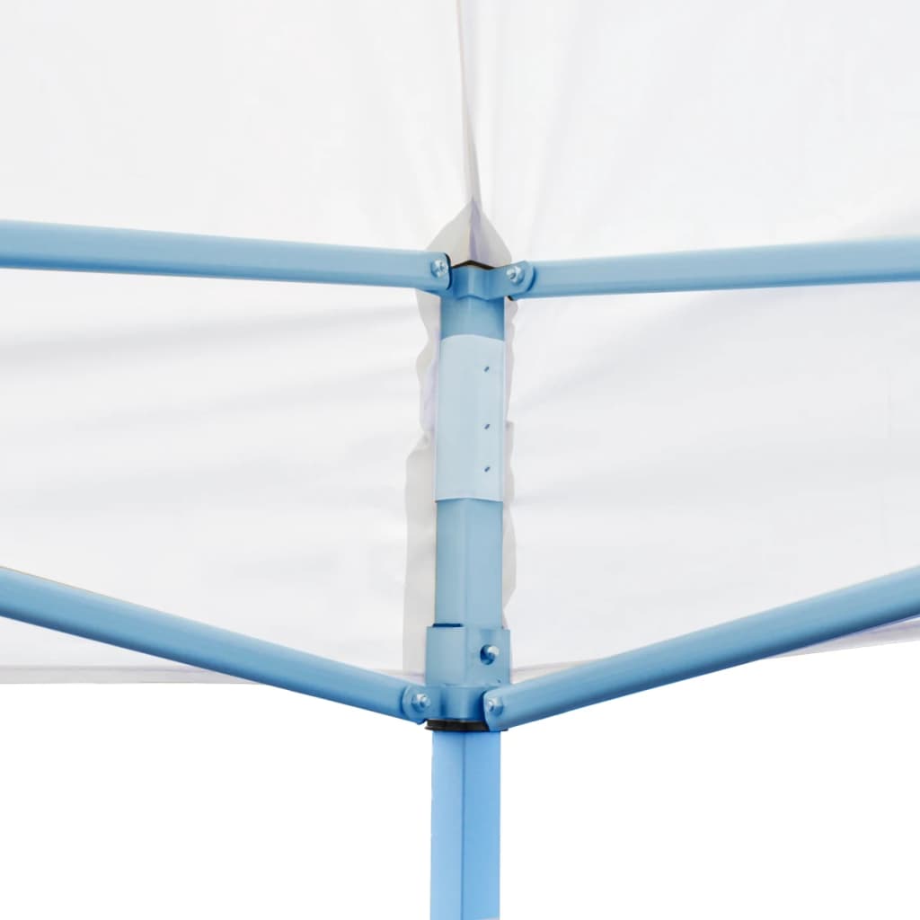 Tente de réception pop-up avec parois latérales pliable 3 x 6 m en acier blanc