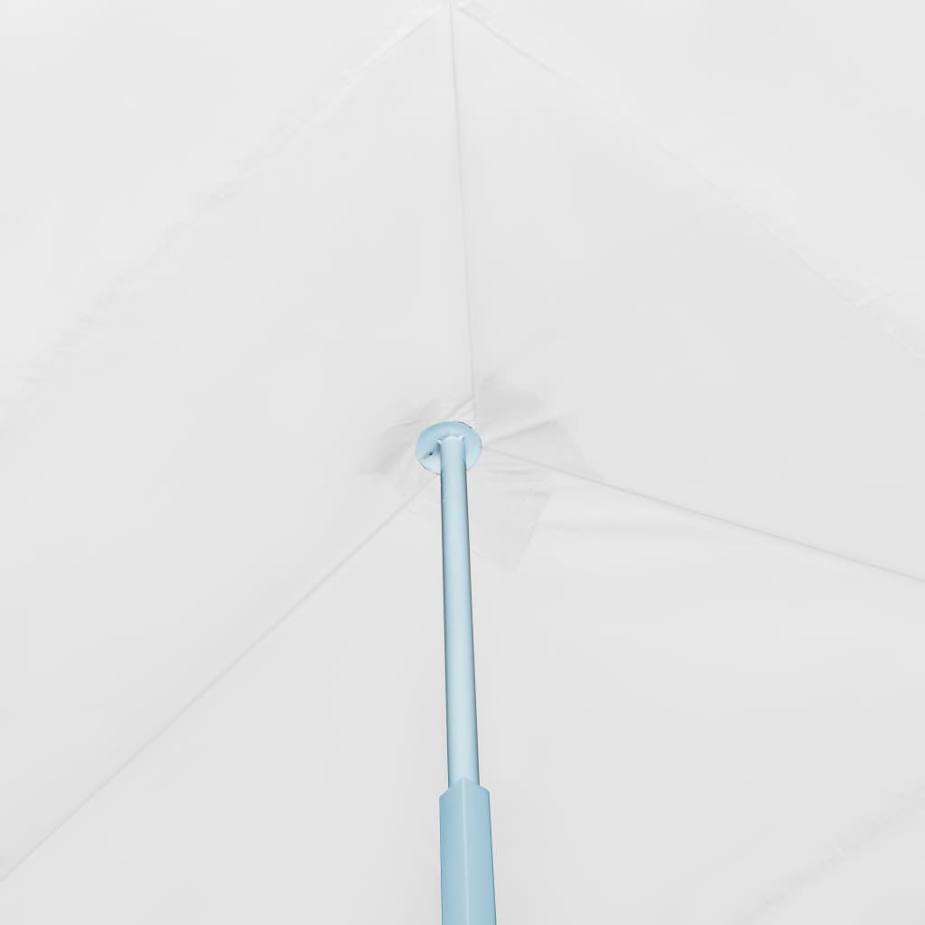 Tente de réception pop-up pliable avec 5 parois latérales 3x9 m Blanc
