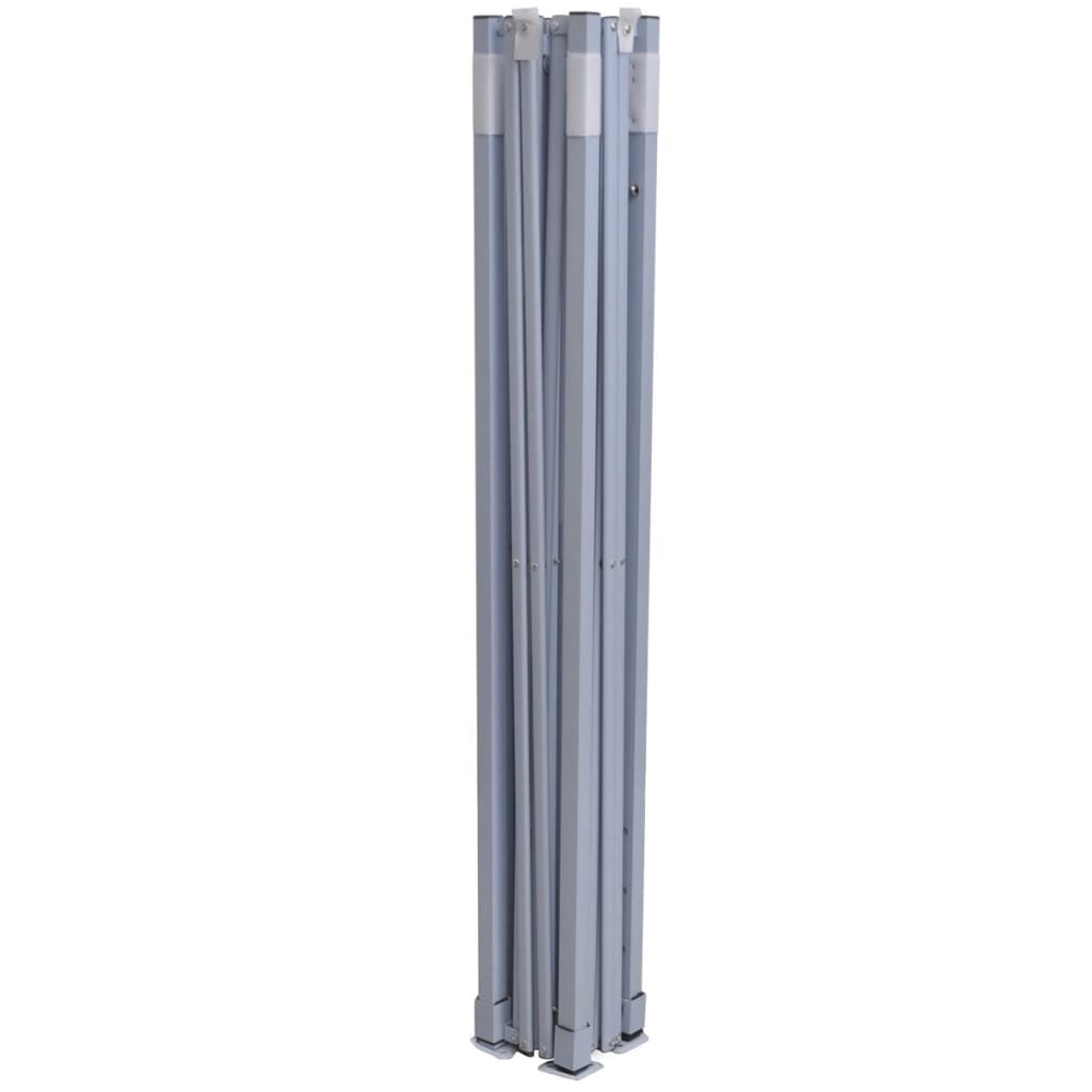 Professional Party Tent Foldable with 2 Side Walls 2×2m Steel Blue
