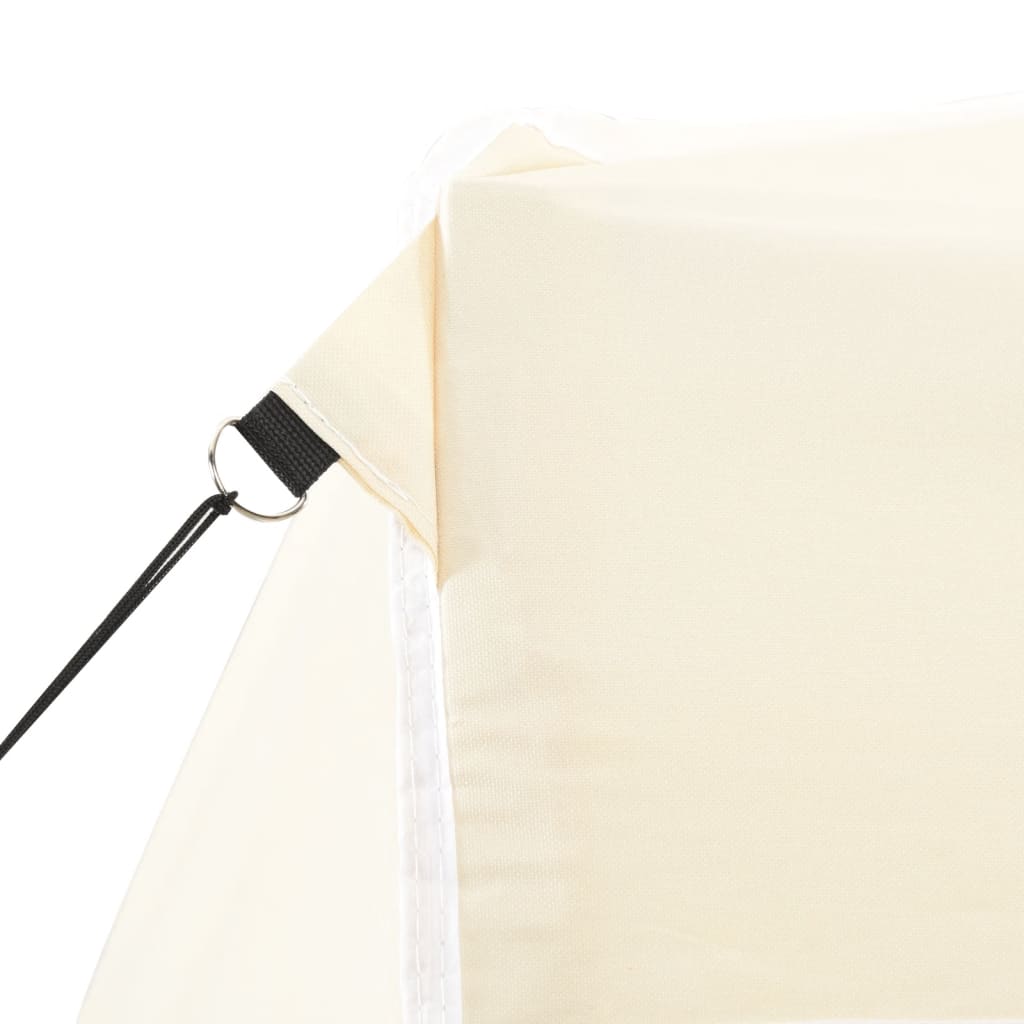 Professional Party Tent Foldable with 4 Side Walls 2×2m Steel Cream
