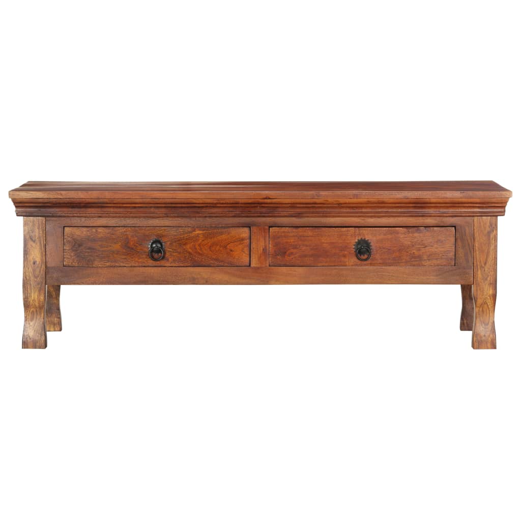 Couchtisch 110 x 55 x 35 cm Massivholz Akazie