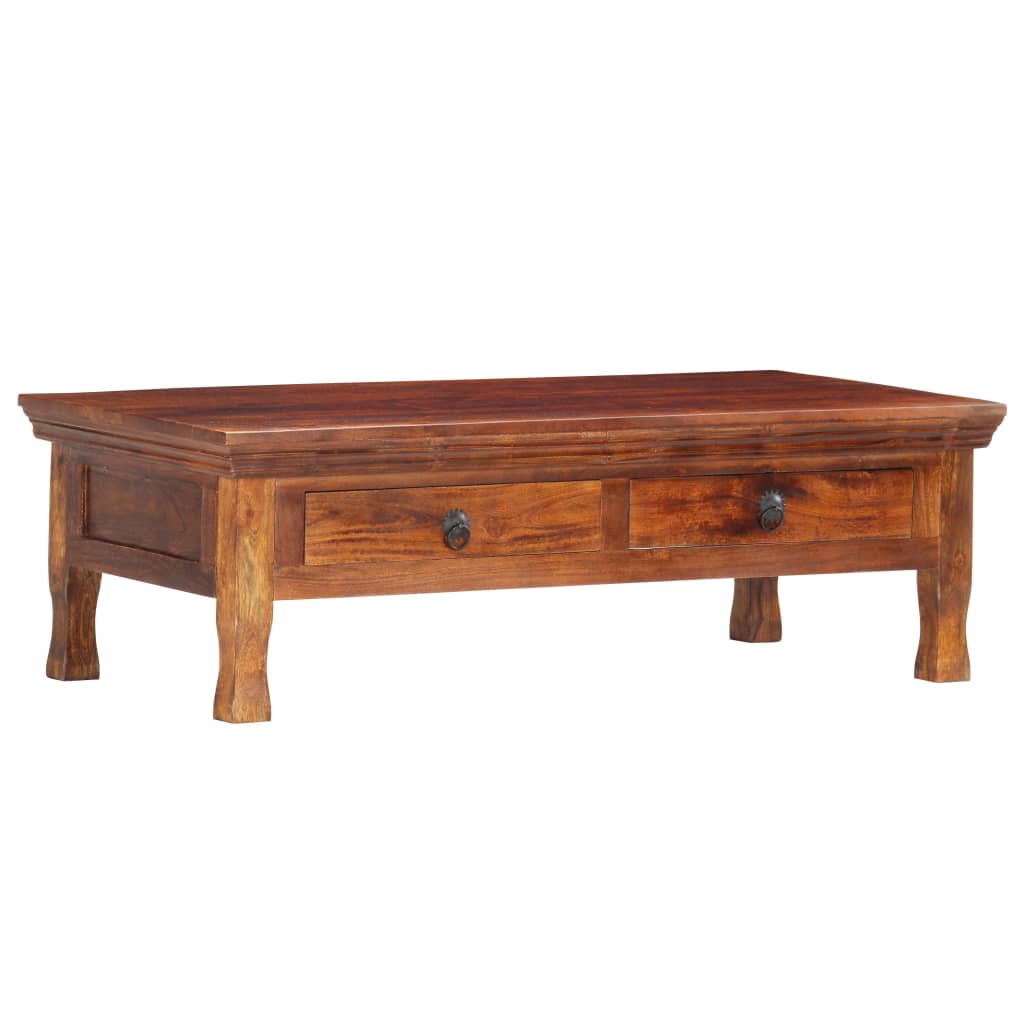 Couchtisch 110 x 55 x 35 cm Massivholz Akazie