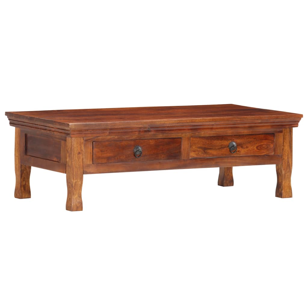 Couchtisch 110 x 55 x 35 cm Massivholz Akazie