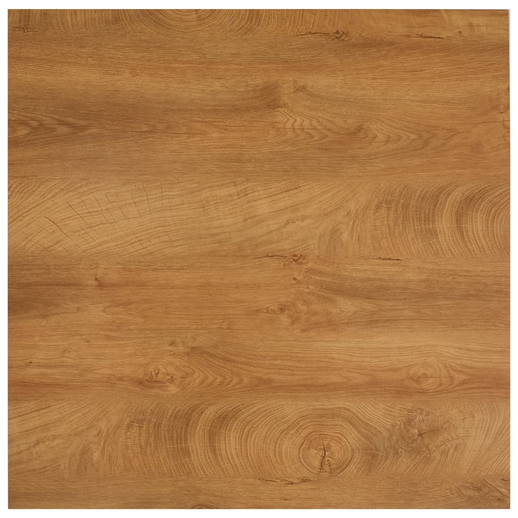 Table à manger en chêne et noir 80,5x80,5x73 cm MDF