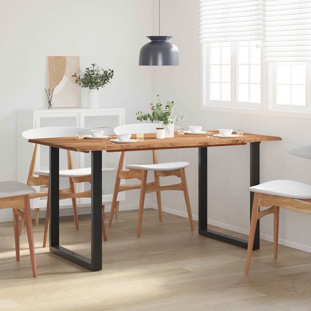 Table à manger 154x80x76 cm en bois d'acacia massif