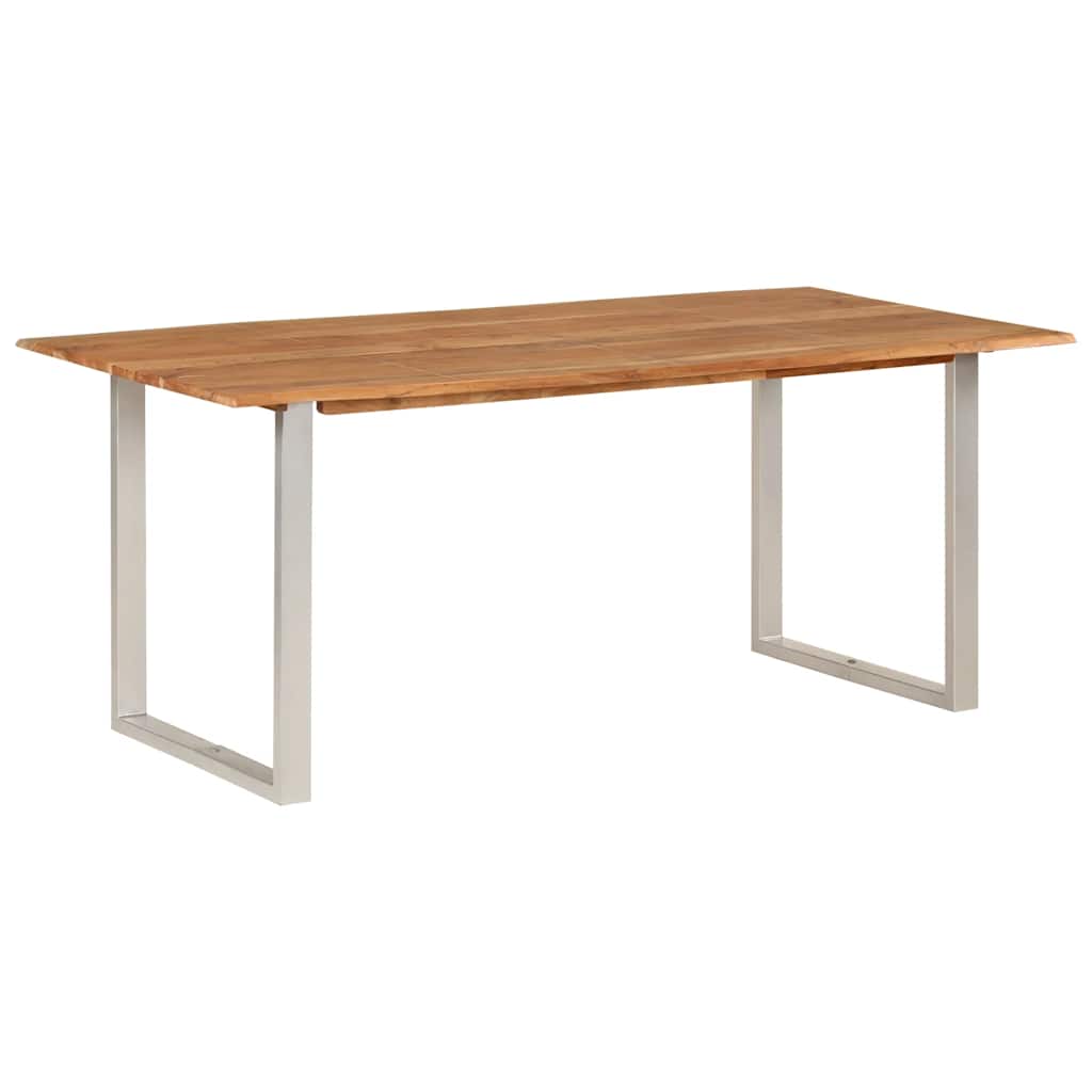 Dining table 180×90×76 cm solid acacia wood