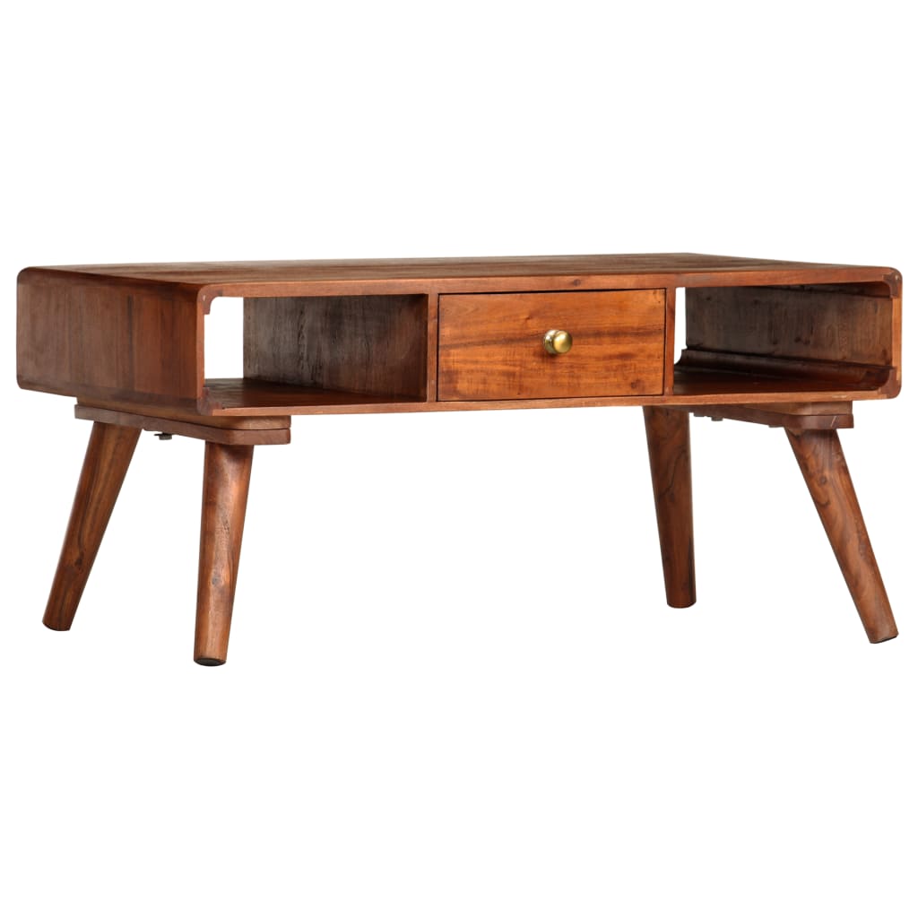 Couchtisch 85×50×41 cm Massivholz Akazie