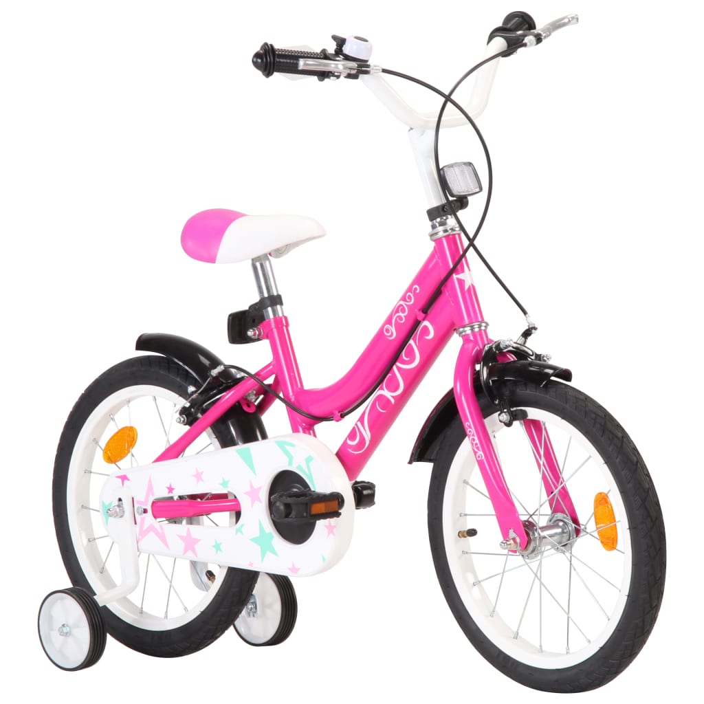 Kinderfahrrad 16 Zoll Schwarz und Rosa