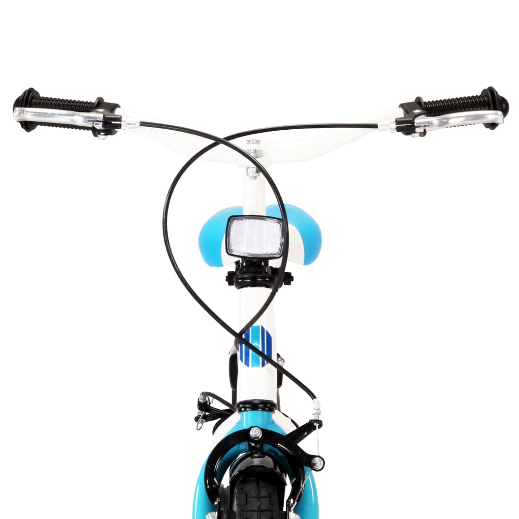 Kinderfahrrad 18 Zoll Blau und Weiß