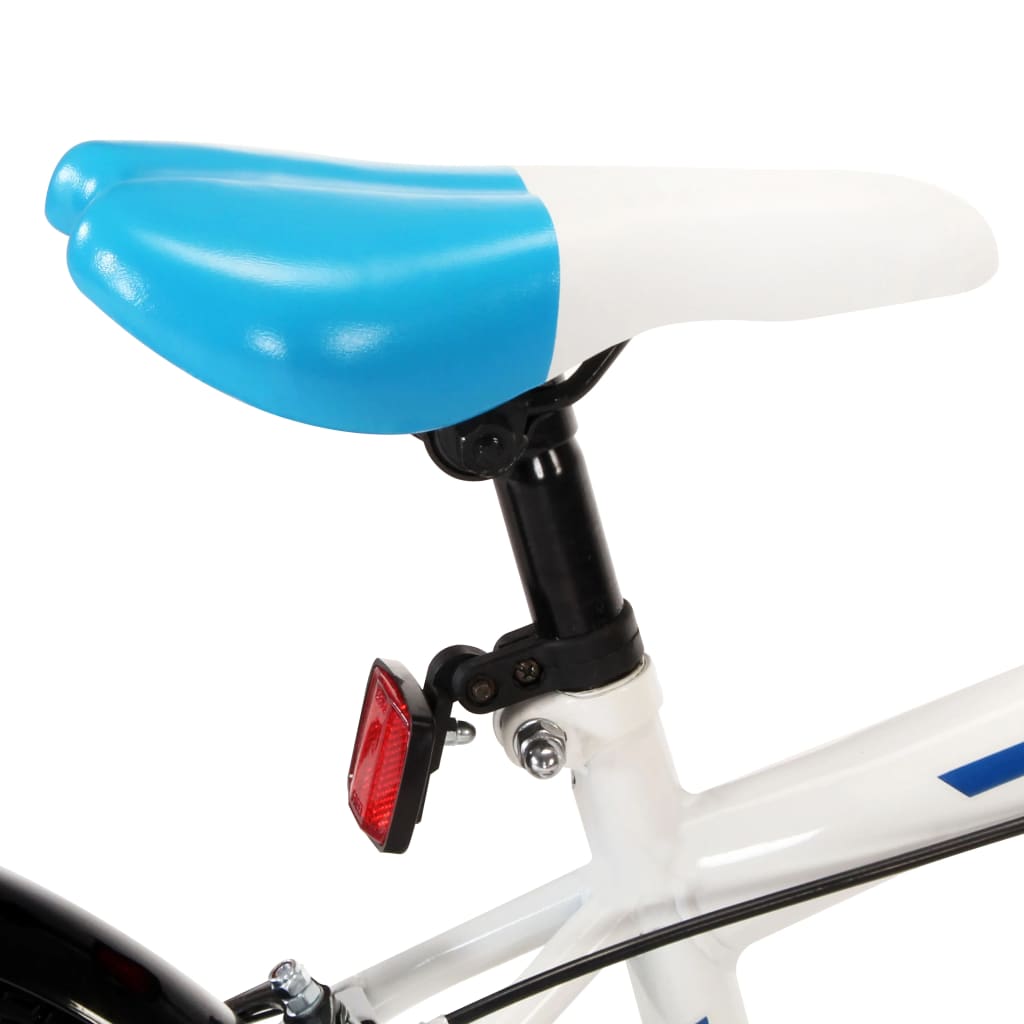 Kinderfahrrad 18 Zoll Blau und Weiß