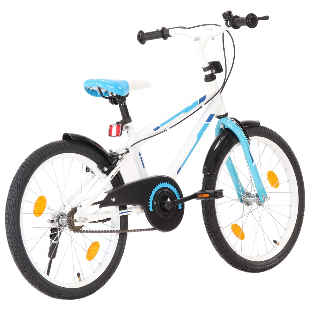 Kinderfahrrad 20 Zoll Blau und Weiß