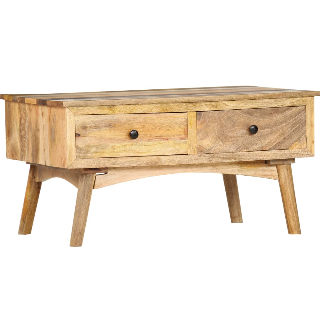 Couchtisch 82 x 52 x 42 cm Massivholz Mango