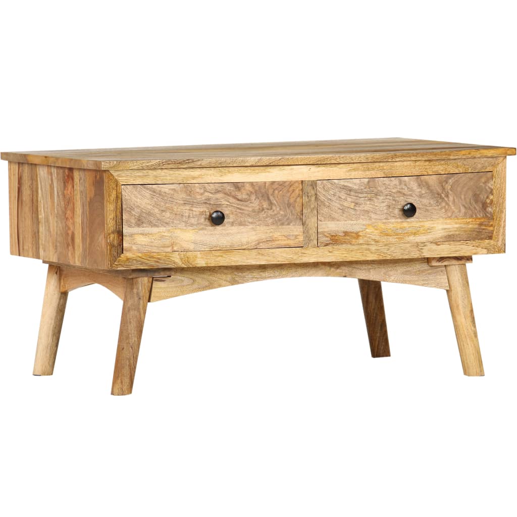 Couchtisch 82 x 52 x 42 cm Massivholz Mango