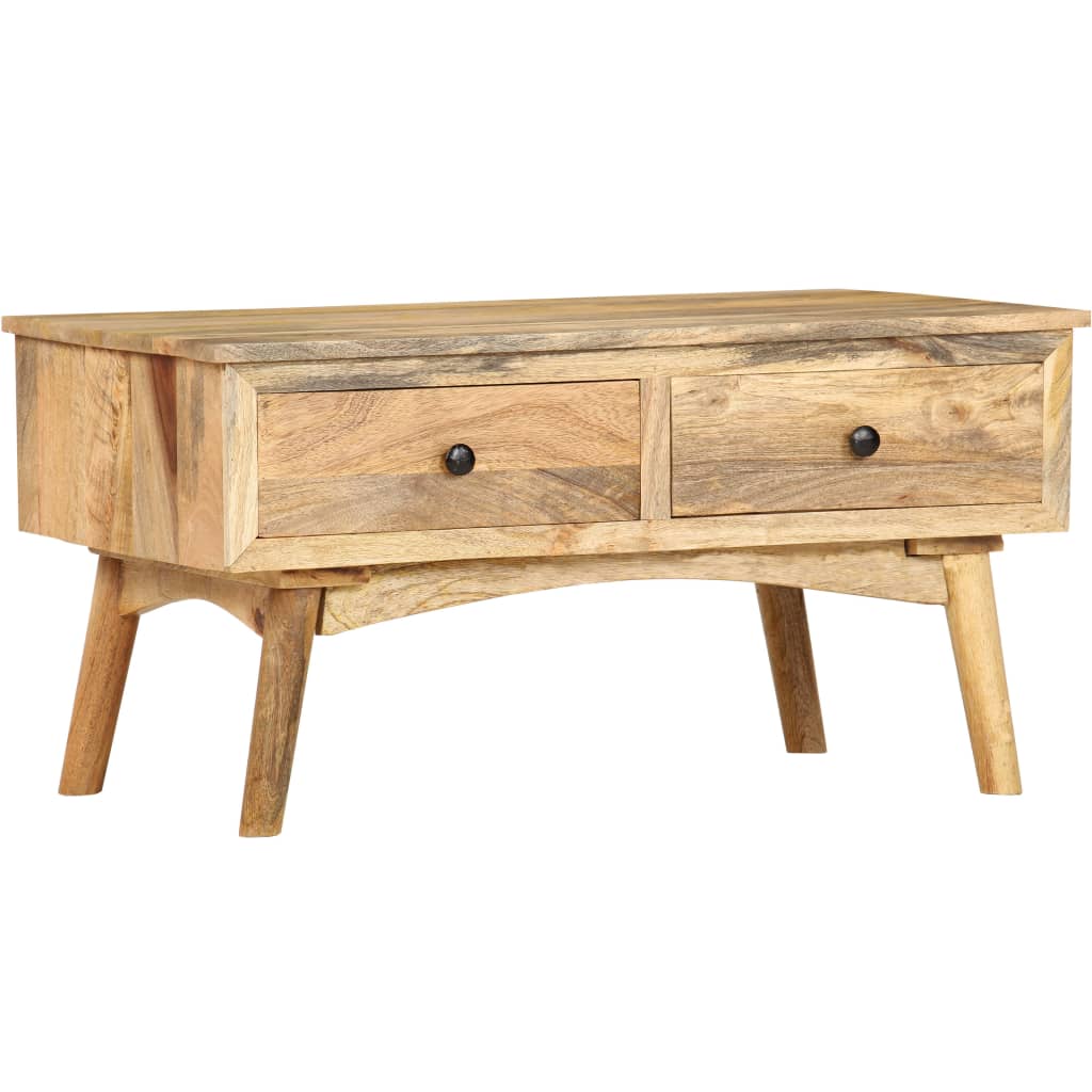 Couchtisch 82 x 52 x 42 cm Massivholz Mango