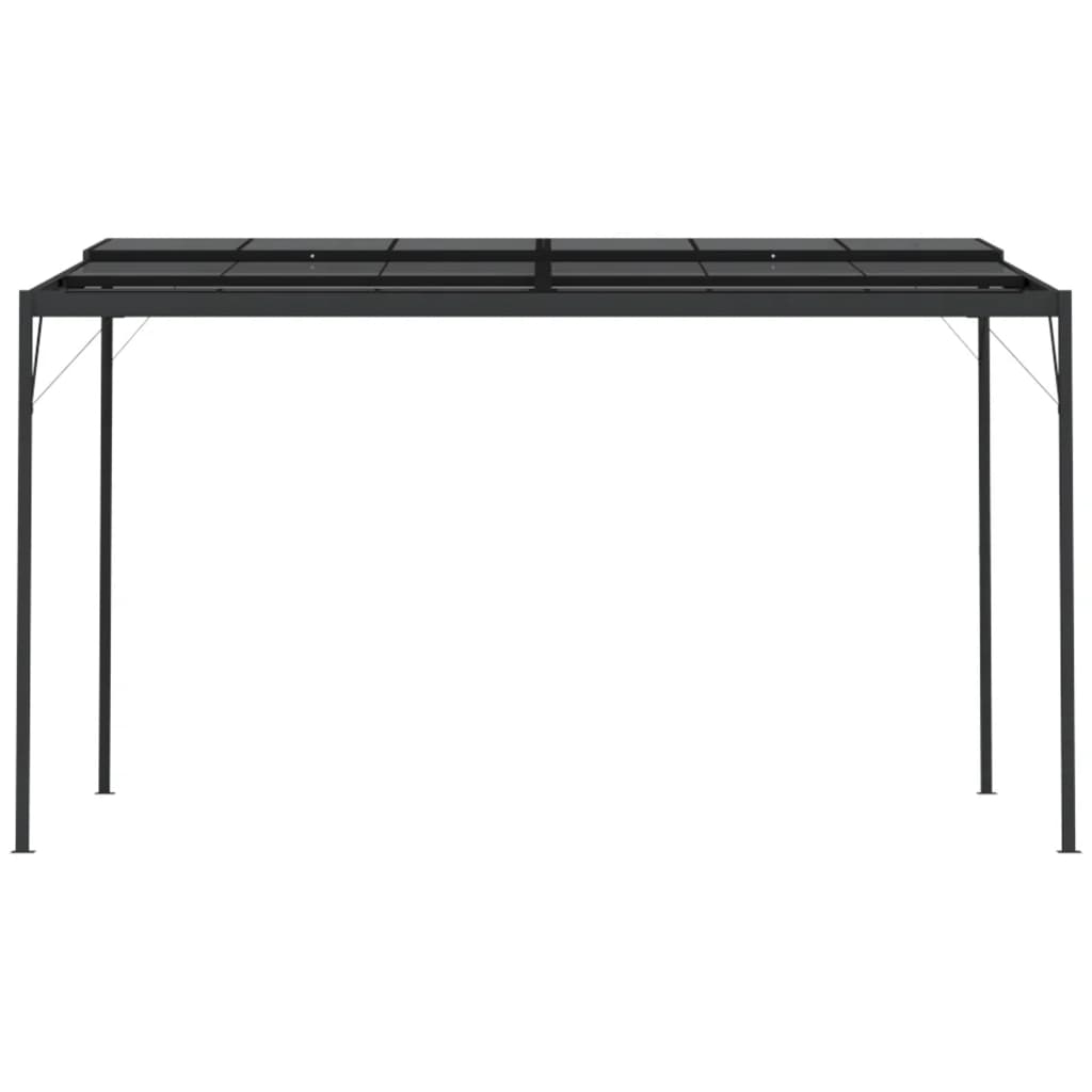 Pavillon mit Dach Anthrazit 4x3x2,5 m Aluminium und Stahl