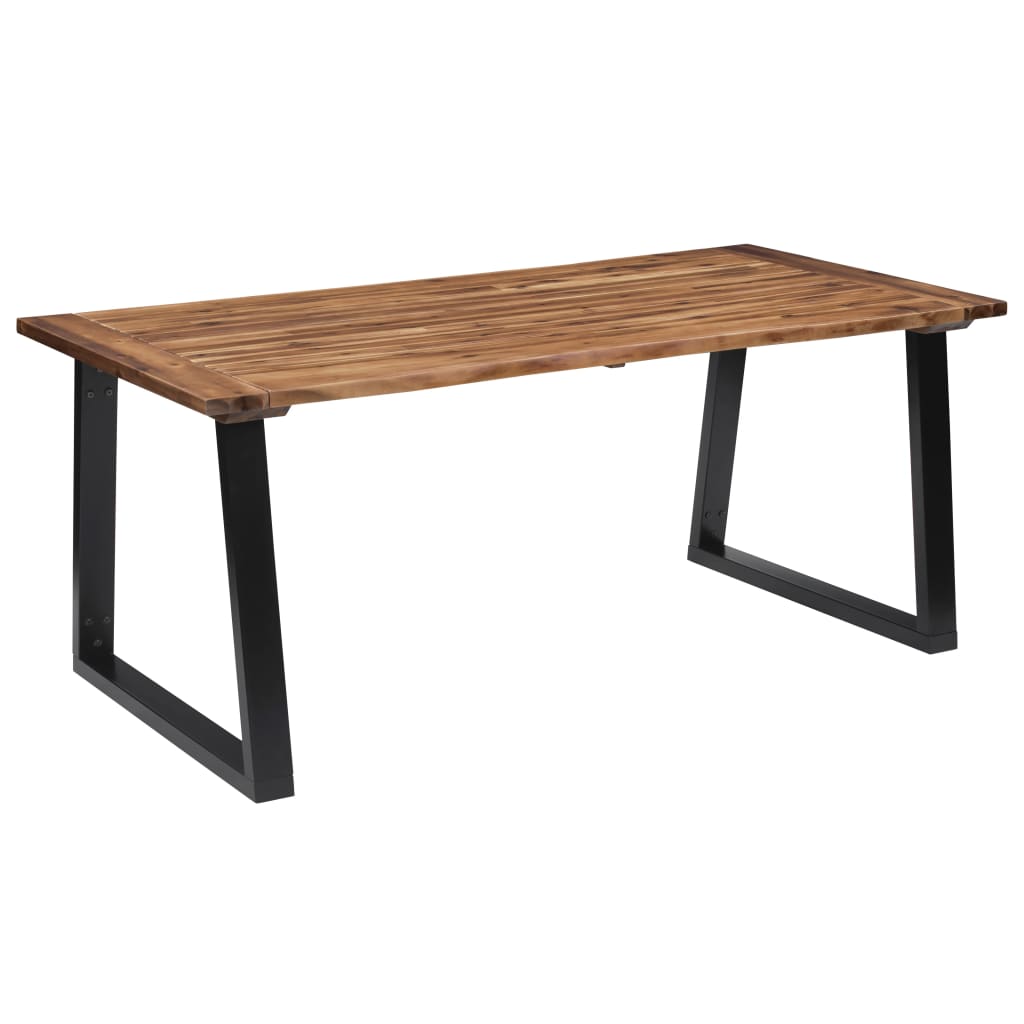Table à manger en bois massif d'acacia 180 x 90 cm