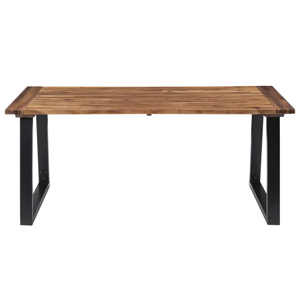 Table à manger en bois massif d'acacia 180 x 90 cm