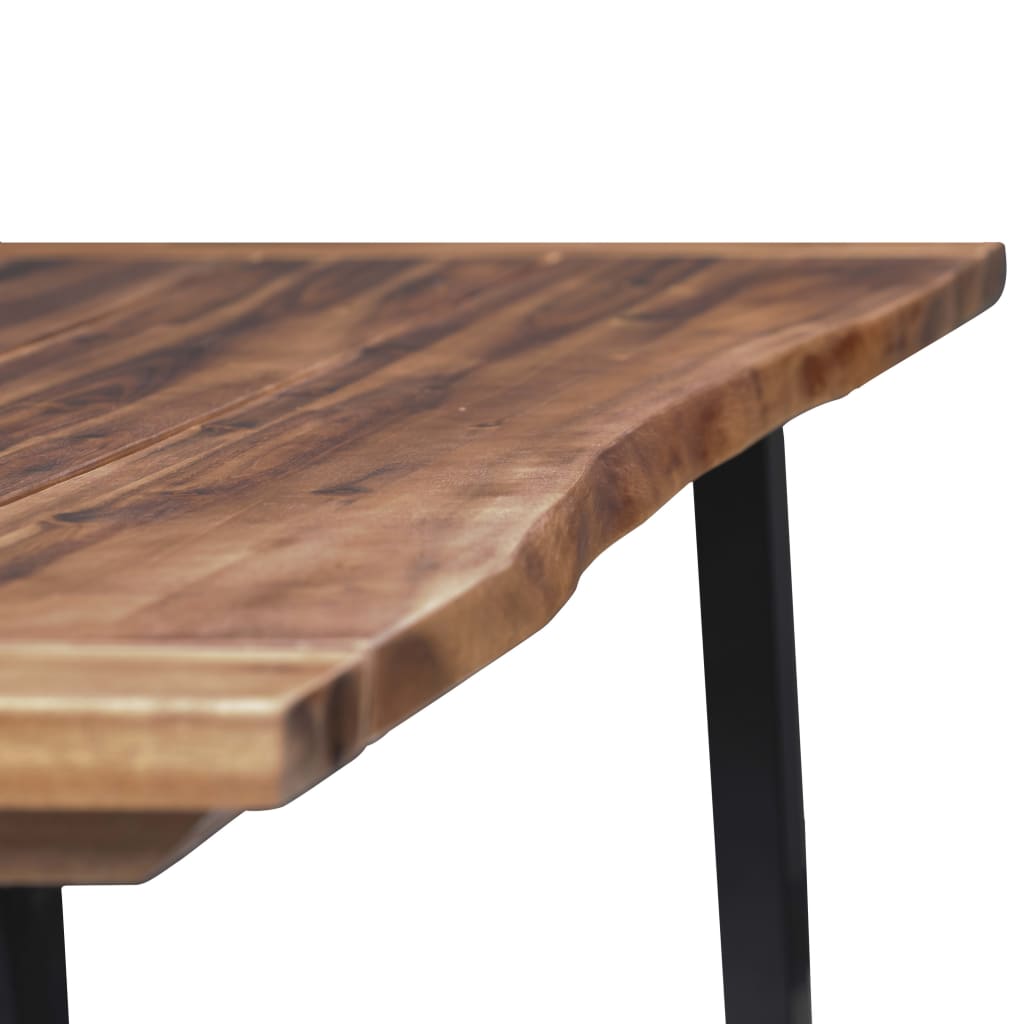 Table à manger en bois massif d'acacia 180 x 90 cm