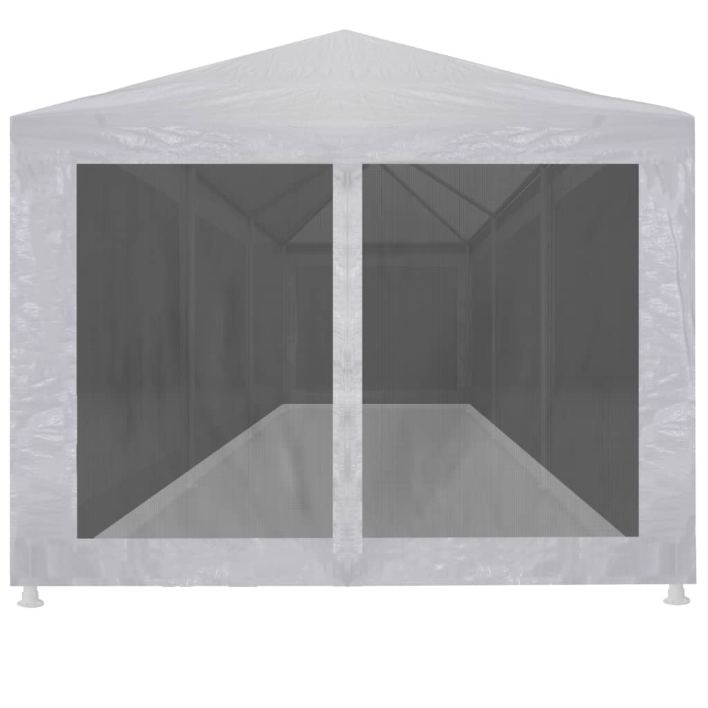 Tente de réception avec 8 parois latérales en filet 9x3 m