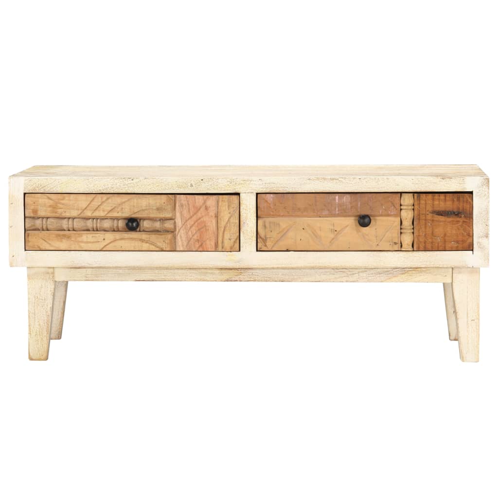 Couchtisch 90x50x35 cm Altholz Massiv