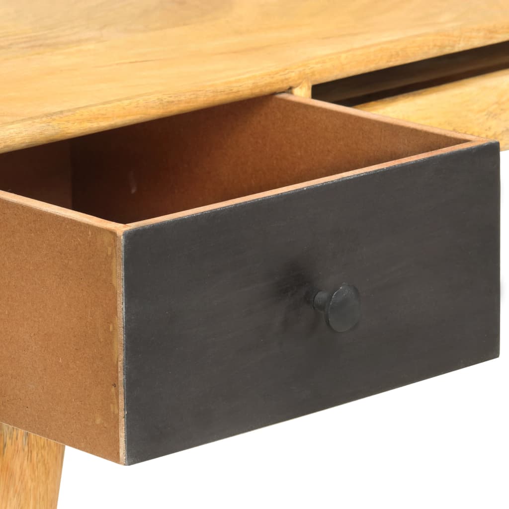 Schreibtisch mit Schubladen 130 x 50 x 80 cm Massivholz Mango