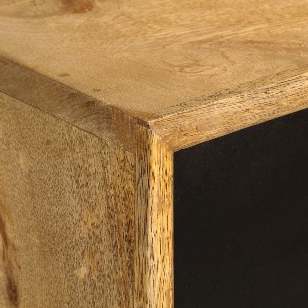 Schreibtisch mit Schubladen 130 x 50 x 80 cm Massivholz Mango