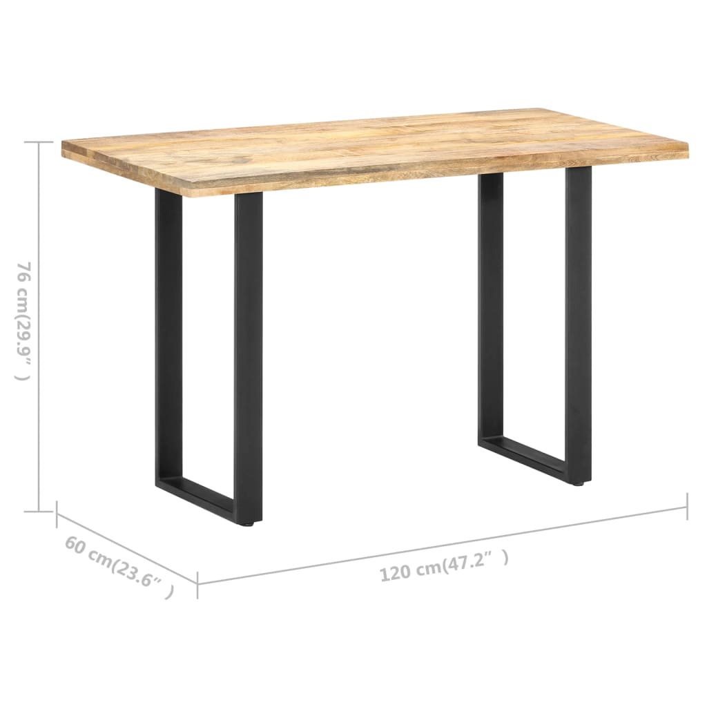 Esstisch 120x60x76 cm Massivholz Mango