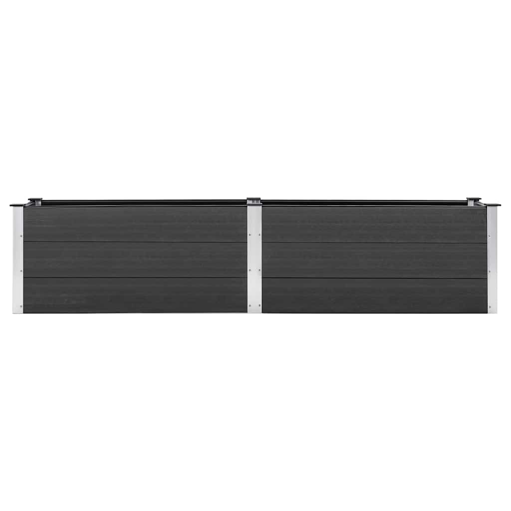 Garden Raised Bed 250 x 50 x 54 cm WPC Grey