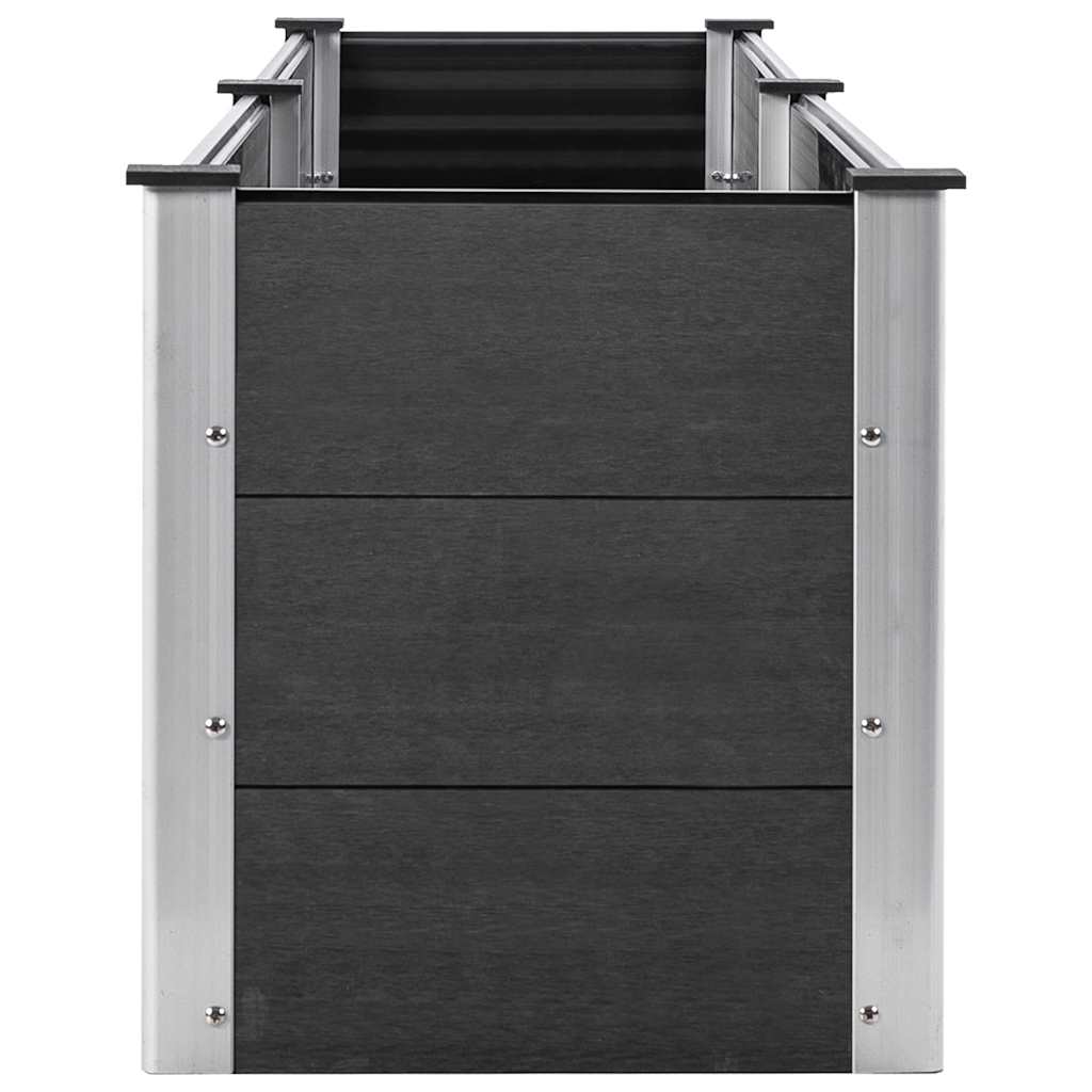 Garden Raised Bed 250 x 50 x 54 cm WPC Grey