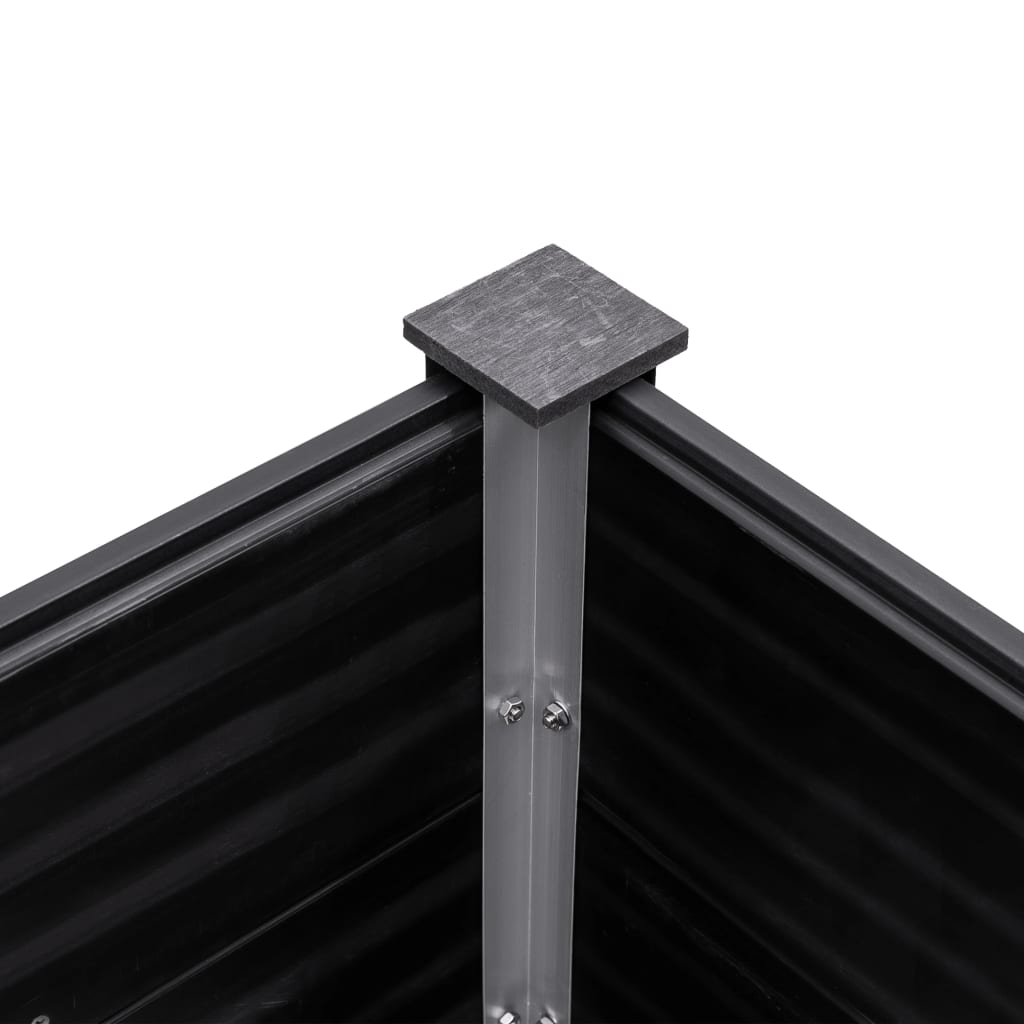 Garden Raised Bed 250 x 50 x 54 cm WPC Grey