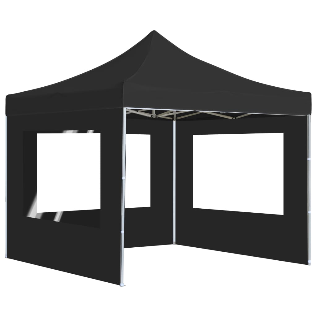 Professional Party Tent Foldable with Walls Aluminum 2×2m Anthracite