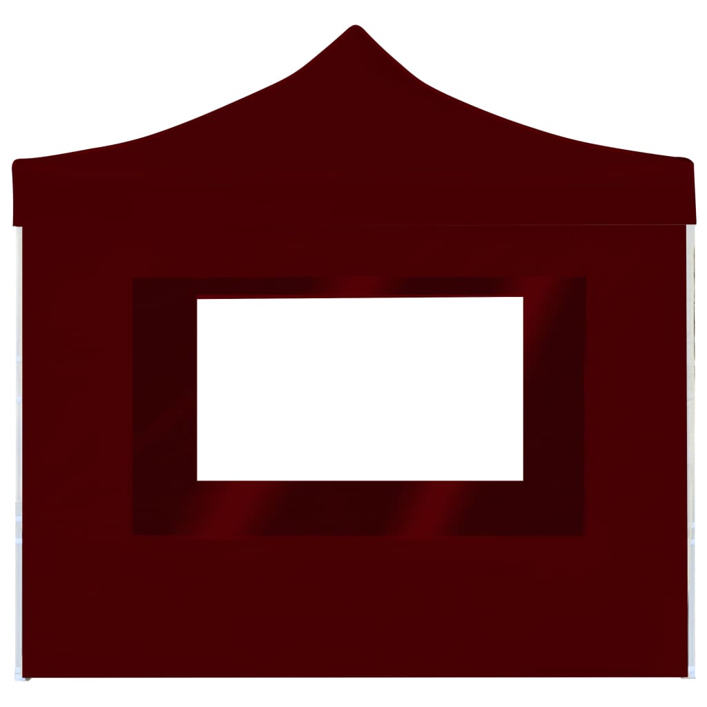 Professional Party Tent Foldable with Walls Aluminium 2×2m Bordeaux Red