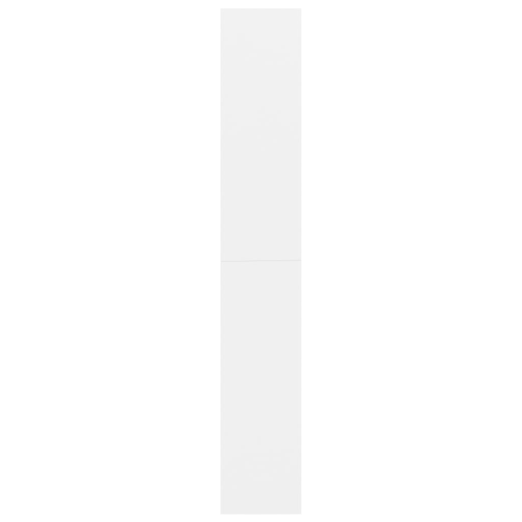 Bookcase 5 Compartments White 80x30x189 cm Wood Material