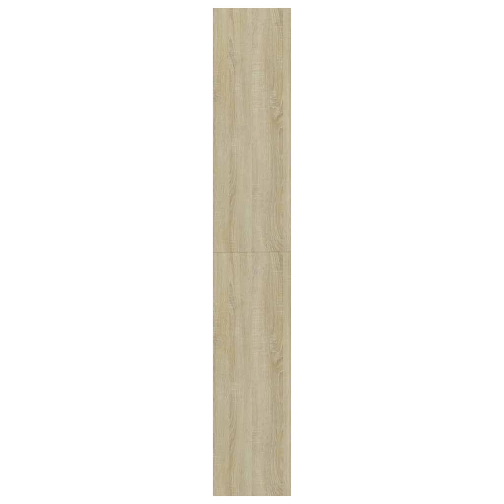 Bücherregal 5 Fächer Sonoma-Eiche 80x30x189 cm Holzwerkstoff